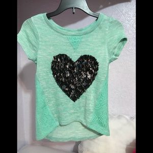 Glitter heart shirt